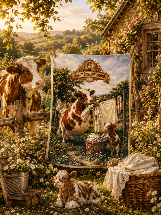 HAND TOWEL "Mabel's Monday Wash"