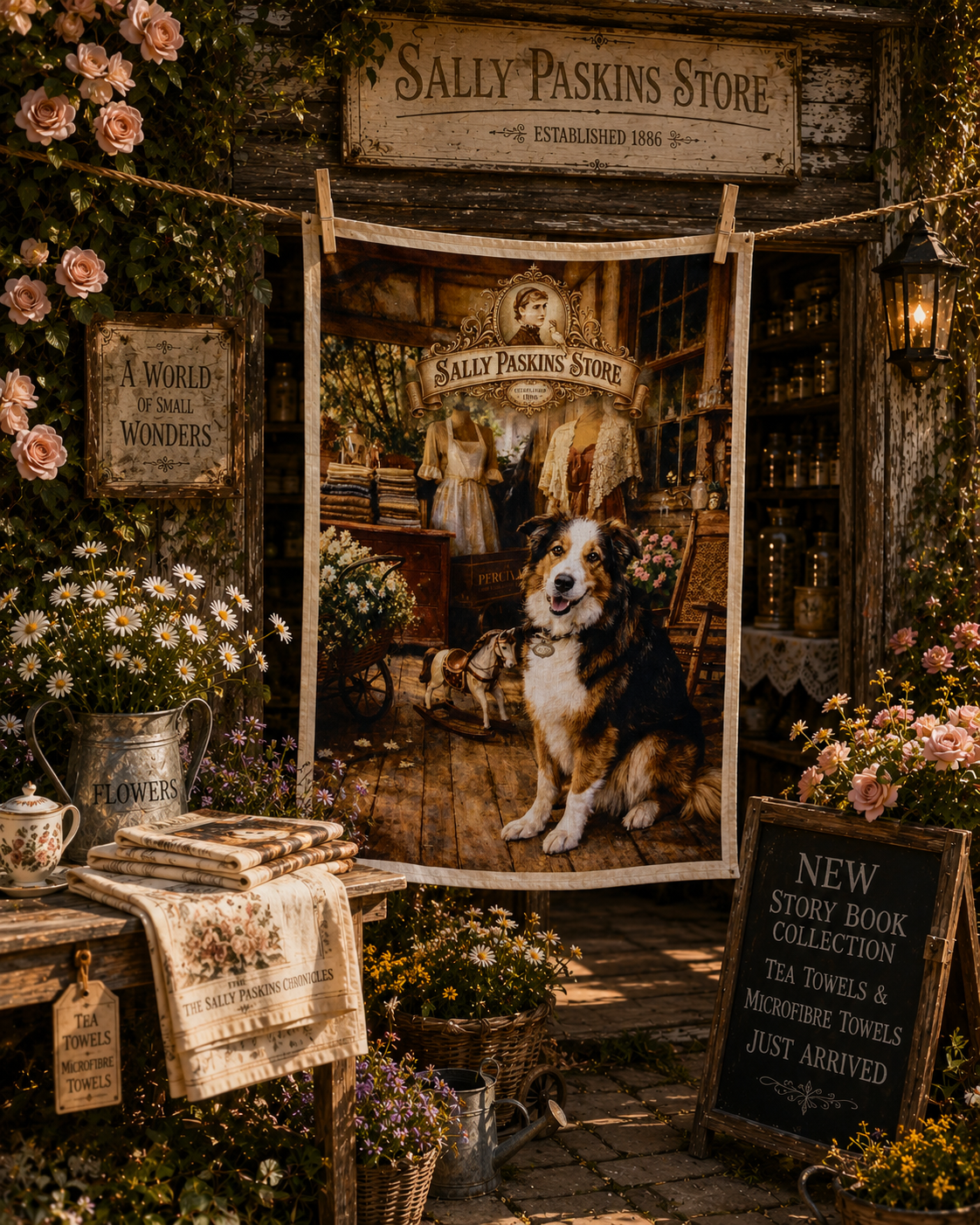 TEA TOWEL "Mighty - Keeper of the Store"