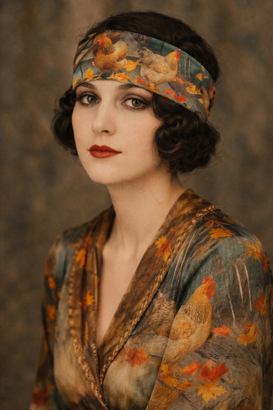 MINKY VELVET HEADBAND "Autumn TIme"