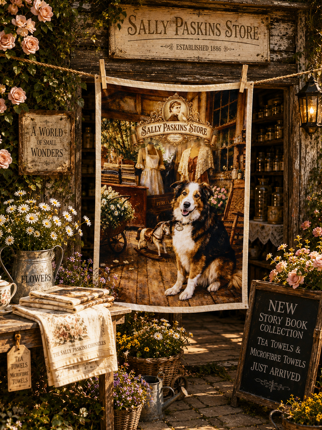 TEA TOWEL "Mighty - Keeper of the Store"