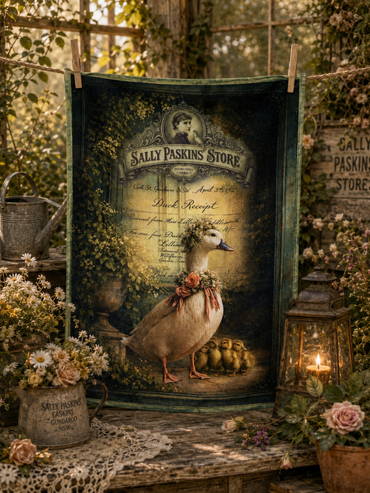 HAND TOWEL "Miss Lillian Waddleworth's Spring Promenade"
