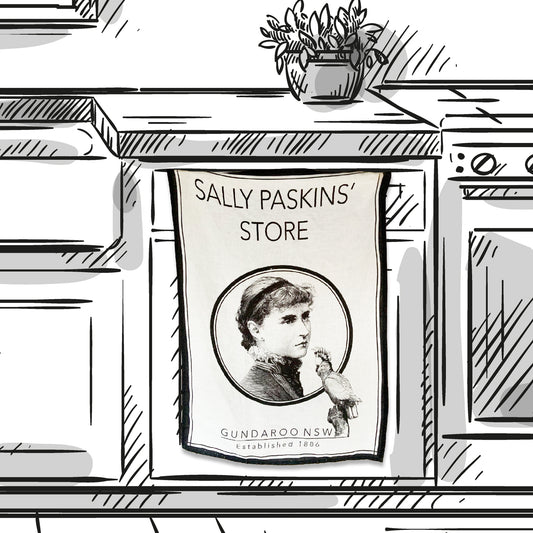 TEA TOWEL "Sally Paskins Store"